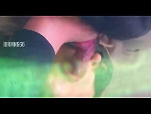 NASTY GIRL DEEPTHROATING HER DOG'S COCK - Slow motion