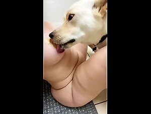 He licks my tits