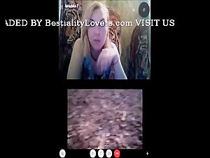 woman watching zoo porn and she start to play with her pussy