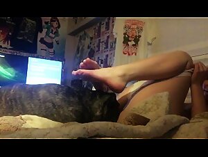 HOT TEEN GIRL LETTING HER DOG TO LICK HER PUSSY
