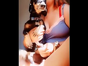 Dog handjob