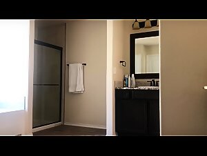 Latina girl hidden bath